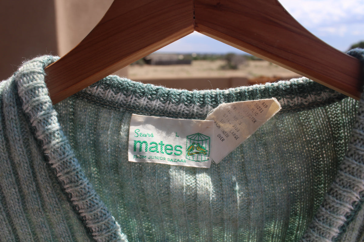 Vintage Green Sweater Vest