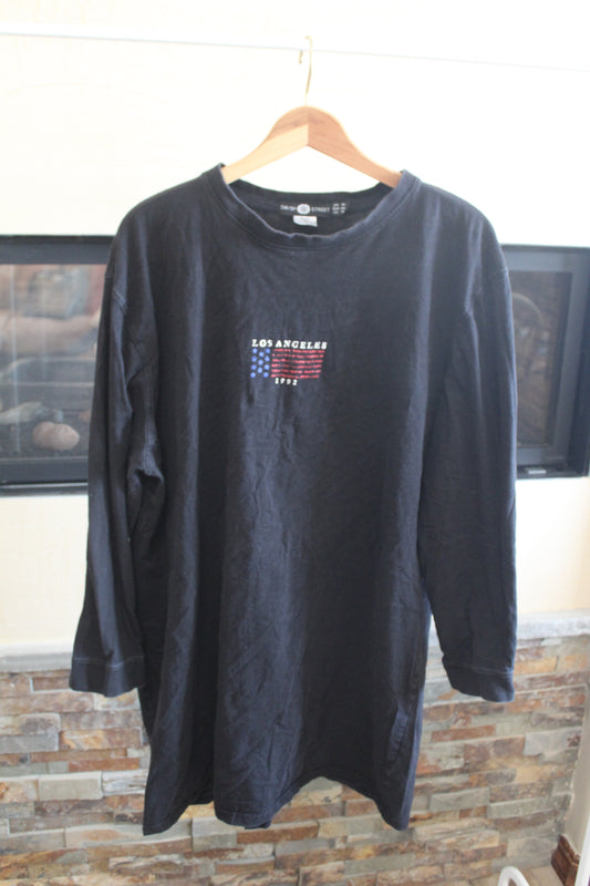 Vintage Black Long sleeve LA Shirt