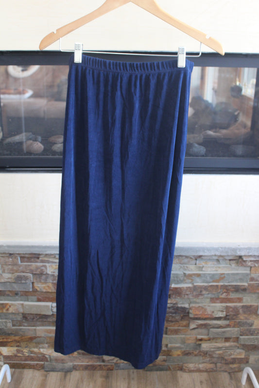 Navy Blue Maxi Skirt