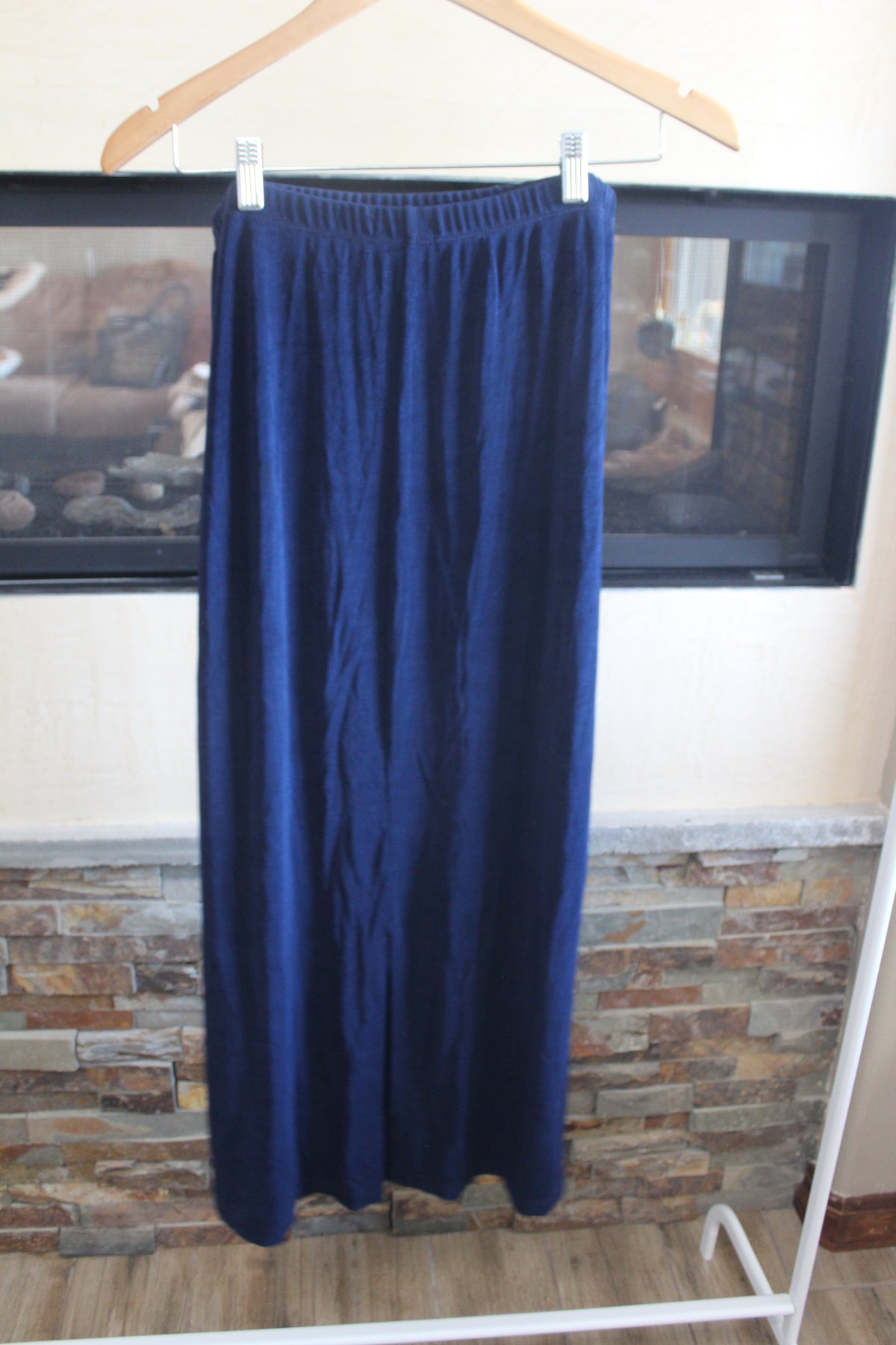 Navy Blue Maxi Skirt