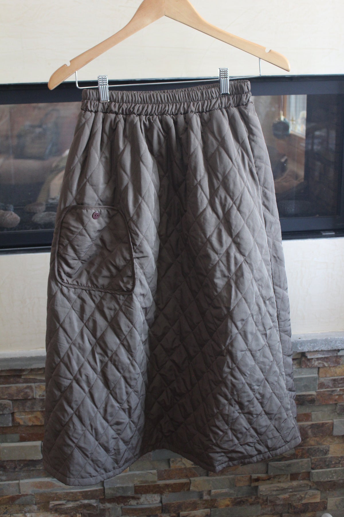 Brown Puffer Skirt