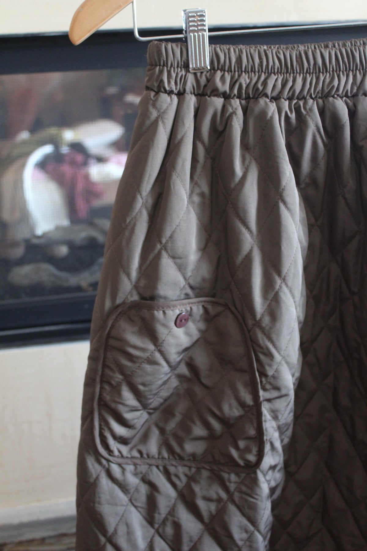 Brown Puffer Skirt