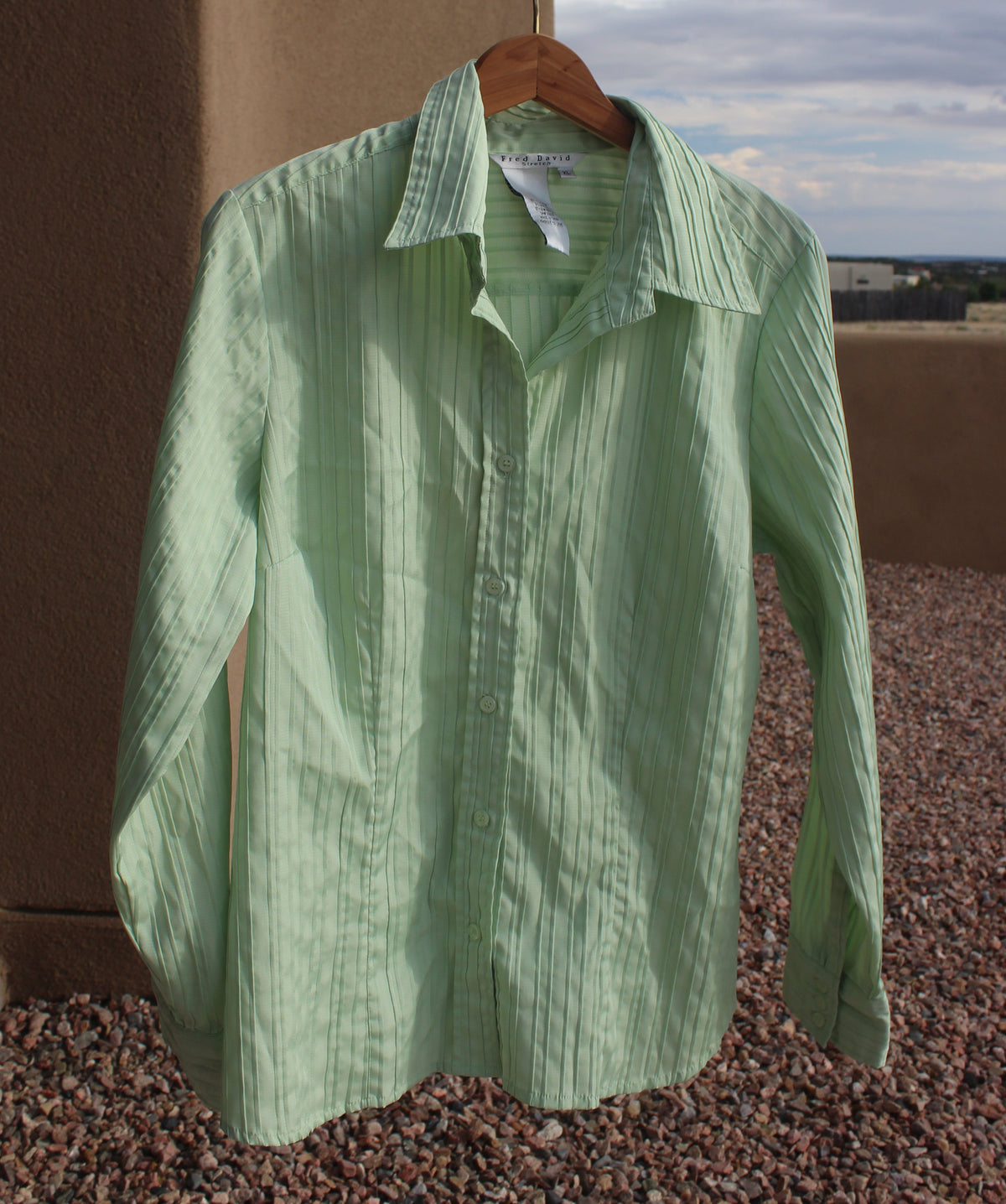 Light Green Button Up