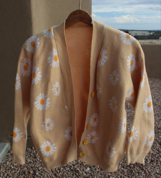 Yellow Daisy Cardigan