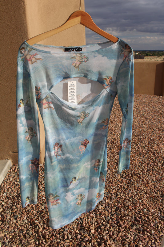 Blue Urban Outfitters Cupid Dress