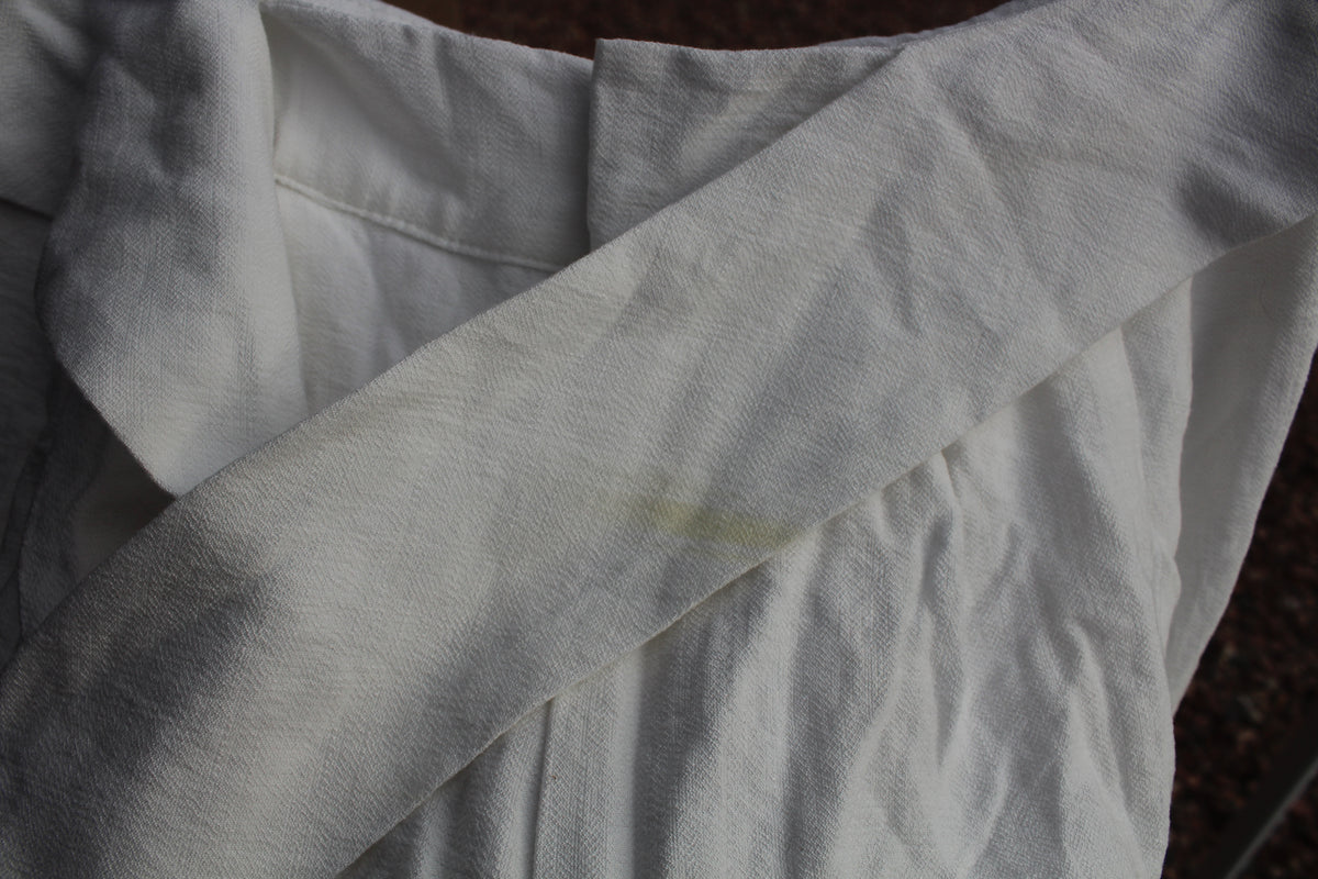 White Linen Shorts
