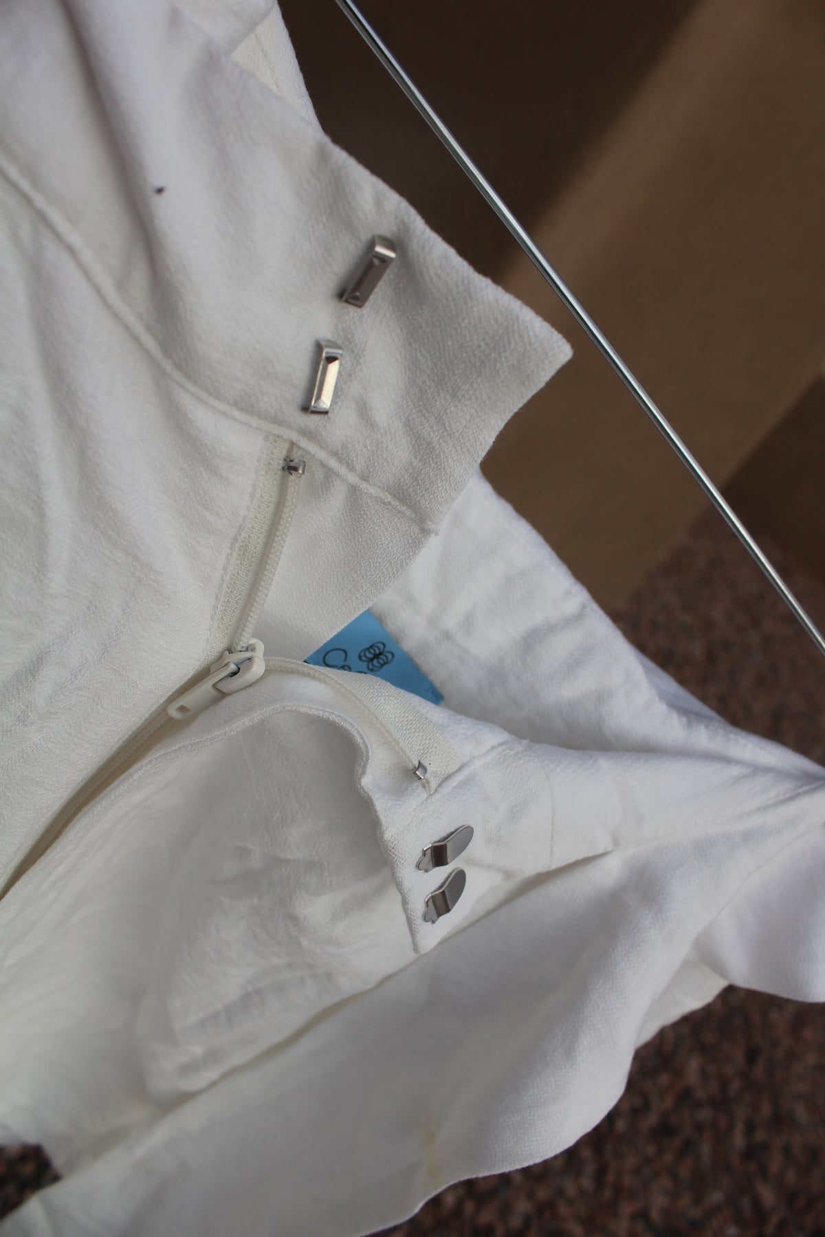 White Linen Shorts