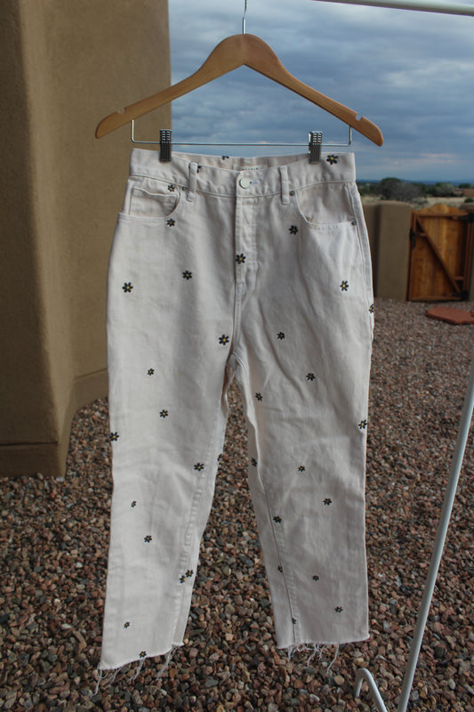PacSun Cream Flower Pants
